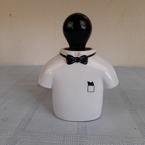 Lampe smoking buste céramique - lampe,