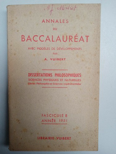 Annales baccalauréat - du, baccalauréat-