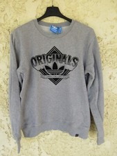 Sweat ADIDAS ORIGINALS TREFOIL vintage gris sport collection M
