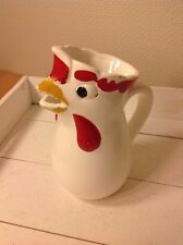 VINTAGE PICHET  TETE DE POULE CERAMIQUE   / ANNEES 70-80 / BON ETAT 