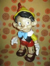 Vintage 60s GRANDE FIGURINE PINOCCHIO 37cm WALT DISNEY MARQUE ELEPHANT CELLULOID
