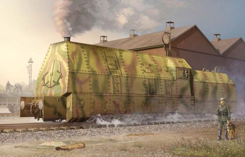 Trumpeter locomotive blindée - locomotive,