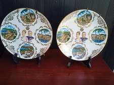 2 Assiettes MONACO / PRINCE RAINIER et GRACE KELLY , Principauté De Monaco 