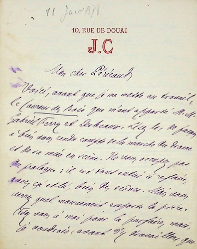 S jules claretie - ✒, l.a.s