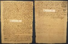 ● Généralité MONTPELLIER 1694 Vallabregues texte manuscrit - beau cachet