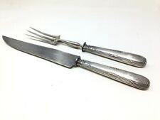 Service a Découper En Argent Massif Fourré Poinçon Minerve Couteau & Fourchette 