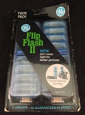 Brand New Old Stock GE General Electric Flip Flash II Twin Pack Unopened 