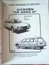 Revue Technique Automobile CITROËN CX 2200 Diesel Limousine - Break