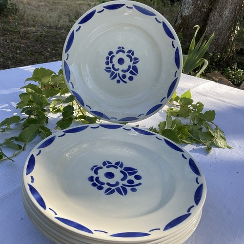 Assiettes plates longwy - assiettes,