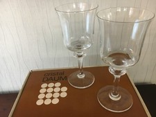 8 verres à eau modèle Saumur cristal Daum France h : 18.5 cm (prix à la pièce)