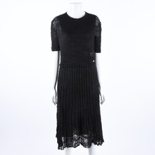 Chanel robe manches courtes - chanel,
