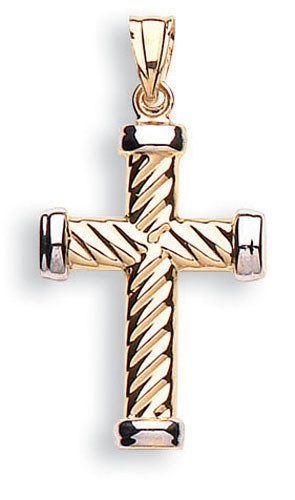 Pendentif croix dorée - ,