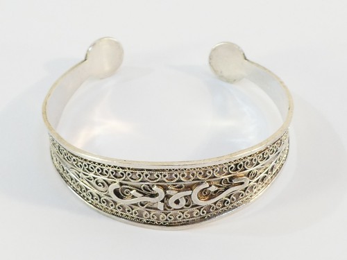 Bracelet oriental argent - bracelet,