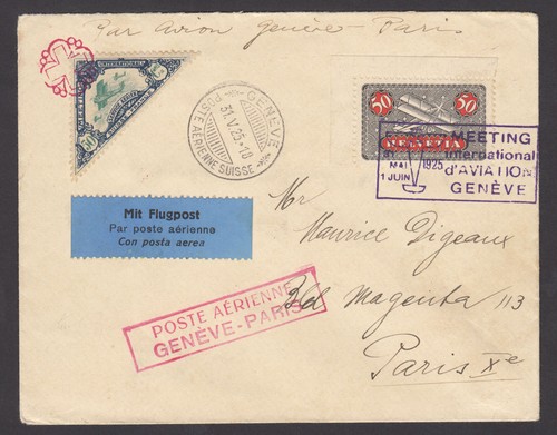 Suisse cartes yvert aérien - cartes,
