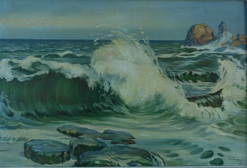 Tableau ancien paysage