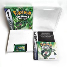 Pokemon Emerald USA (GBA) FULL Box Holographic + Crystal box