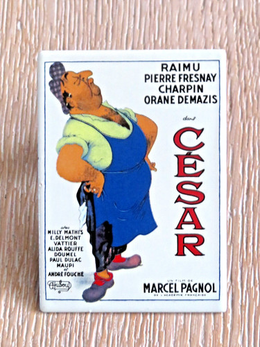 Plaque émaillée magnet cesar - magnet,