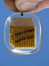 JOLI Nice RARE TOP ! PORTE-CLES BOURBON Key ring - BISCOTTES SAINT-LUC