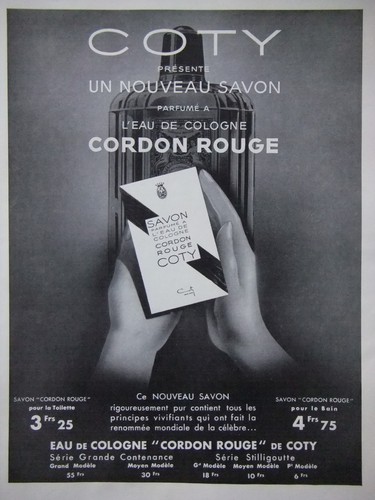 Publicité 1935 cordon - 1935, rouge