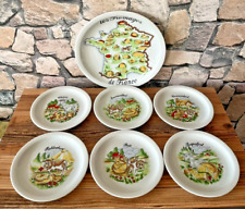 ELEGANT service fromage de FRANCE porcelaine BAVARIA 1 plat 6 assiettes déco ++