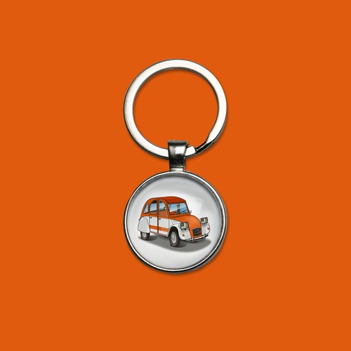 Porte clés citroën - porte-clés, 2cv