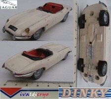 Jaguar E type blanche serie 1 1964 dinky matchbox dy-1  1990's 1/43