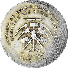 France, Médaille, Compagnie des Mines à Charbon d'Aniche, 1774, Daniel Dupuis