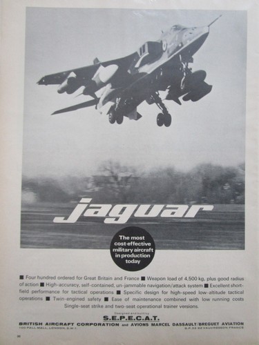 1972 pub sepecat - sepecat, dassault