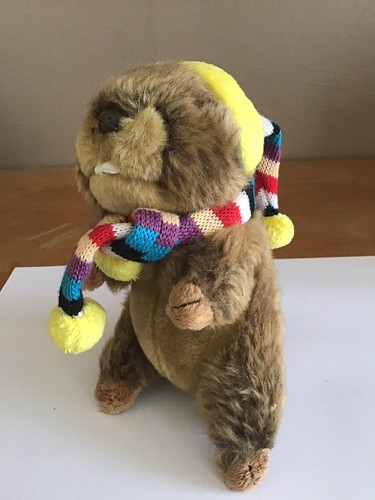 Doudou peluche marmotte