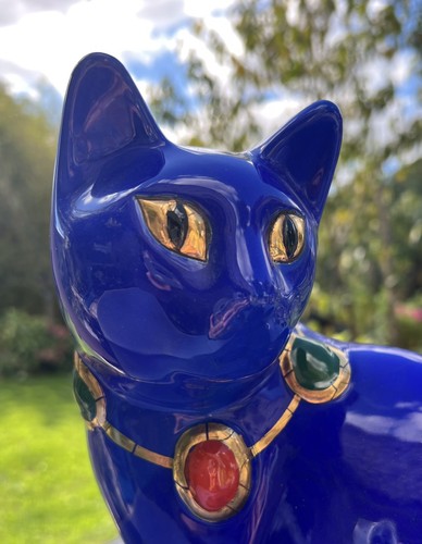 Chat bleu émaux longwy - Émaux, de