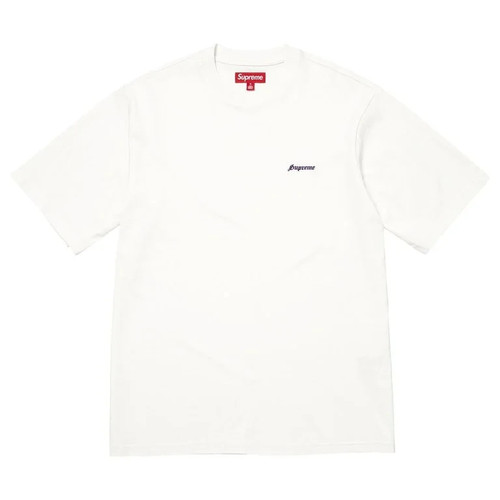 Supreme washed top blanc - supreme, s/s