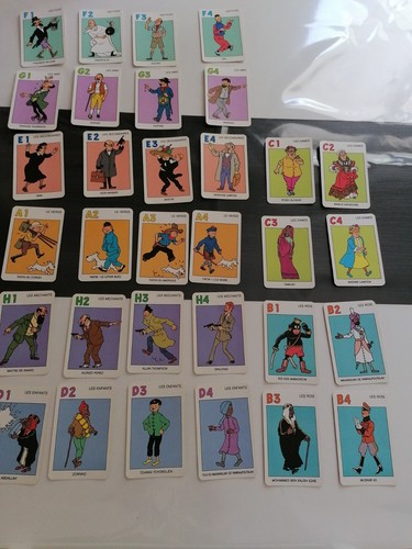 Jeu familles tintin 1993 - jeu, de
