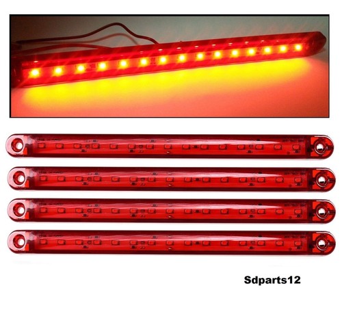 24v led rouge feux - 4x,
