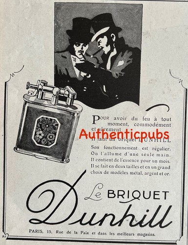 Publicite briquet dunhill - publicite,