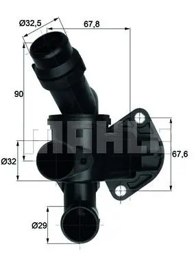 Thermostat mahle pour - 87,