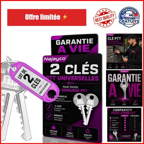 Clé passe ptt f10 t10 - passe,