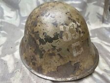 Original WW2 Canadien / Armée Britannique Mk3 Haut Rivet Tortue Casque &