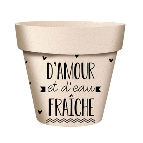 Cache pot bambou - pot, d'amour