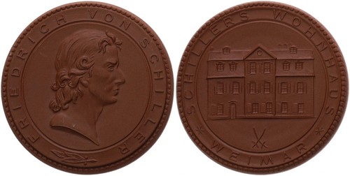 Médaille porcelaine meissen - -,