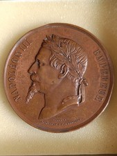 Médaille Napoléon III exposition de Clermont Ferrand 1863