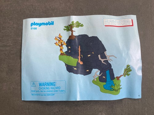 Playmobil 5100 notice grotte - notice,