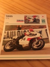 Yamaha TZ 750 1974 TZ750 750TZ Carte moto Collection Atlas Japon