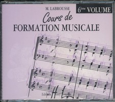 CD Cours de Formation Musicale volume 6  M. Labrousse  2 CD NEUF Édition Lemoine