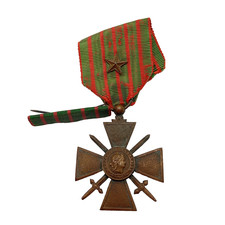 16.15/10/25 (REF30323) Médaille militaire croix de guerre 14/18 FRENCH medal