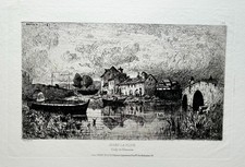 Adolphe APPIAN (1819 - 1898) - "Avant la pluie (Village de Villeneuve)". 1869.