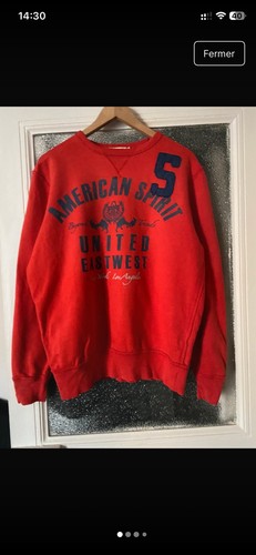 Sweat coton rouge refreshingly - sweat,