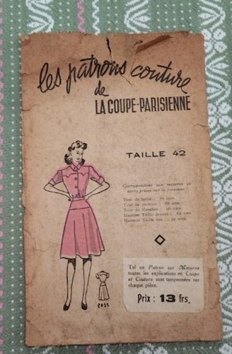 Vintage french sewing pattern - sewing,