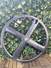 Roue Avant Corima De Vélo De Course / Contre La Montre  Carbone 4 Spokes Batons