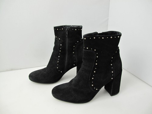 Minelli black studded suede - minelli,