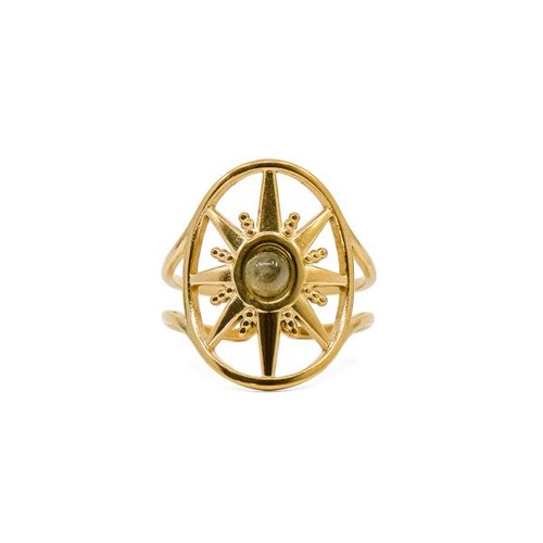 Bague dorée Nova Labradorite